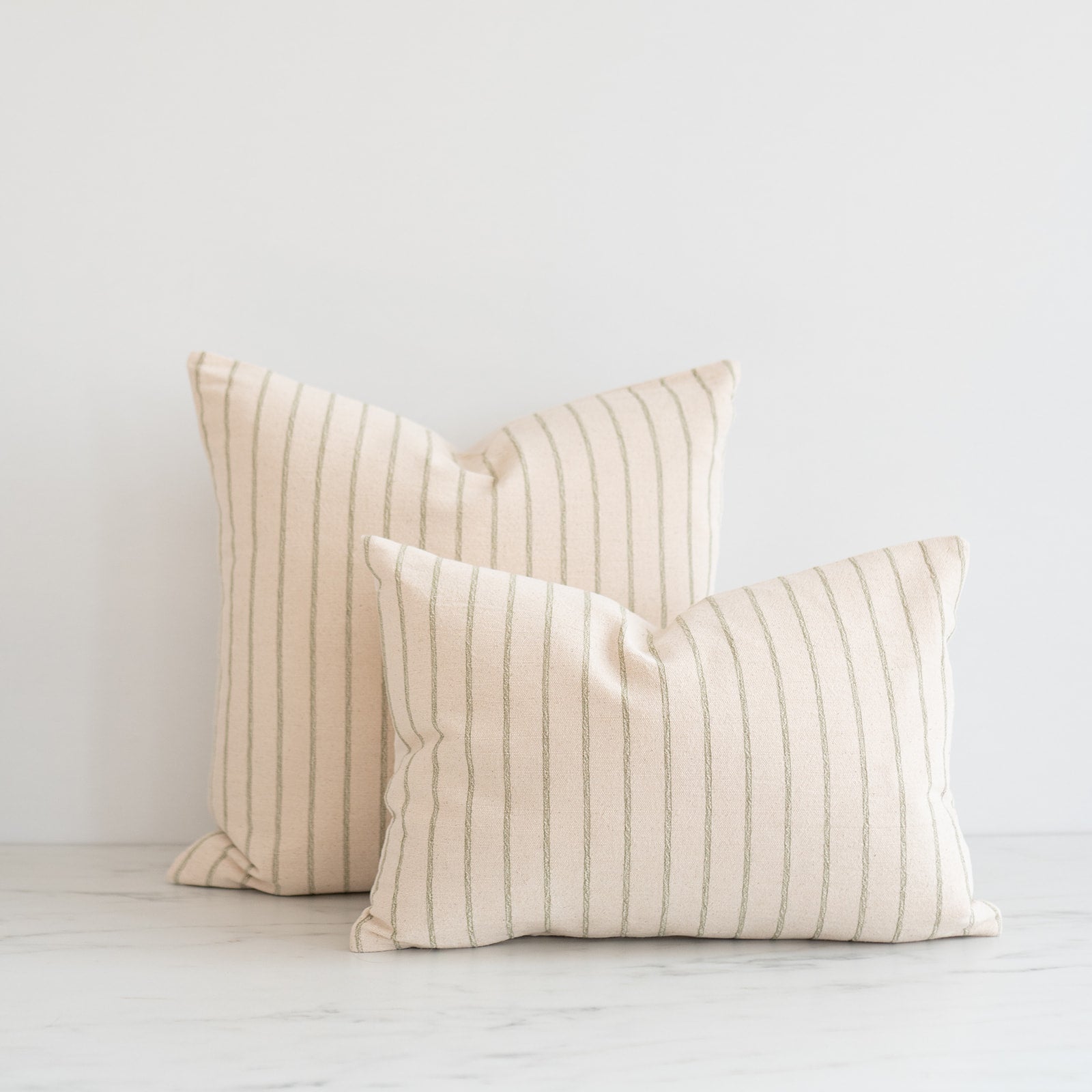 Pistachio Woven Stripes Pillow Cover