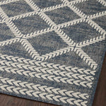 Loloi Rainier Denim / Ivory Indoor/Outdoor Rug - Rug & Weave