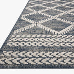 Loloi Rainier Denim / Ivory Indoor/Outdoor Rug - Rug & Weave