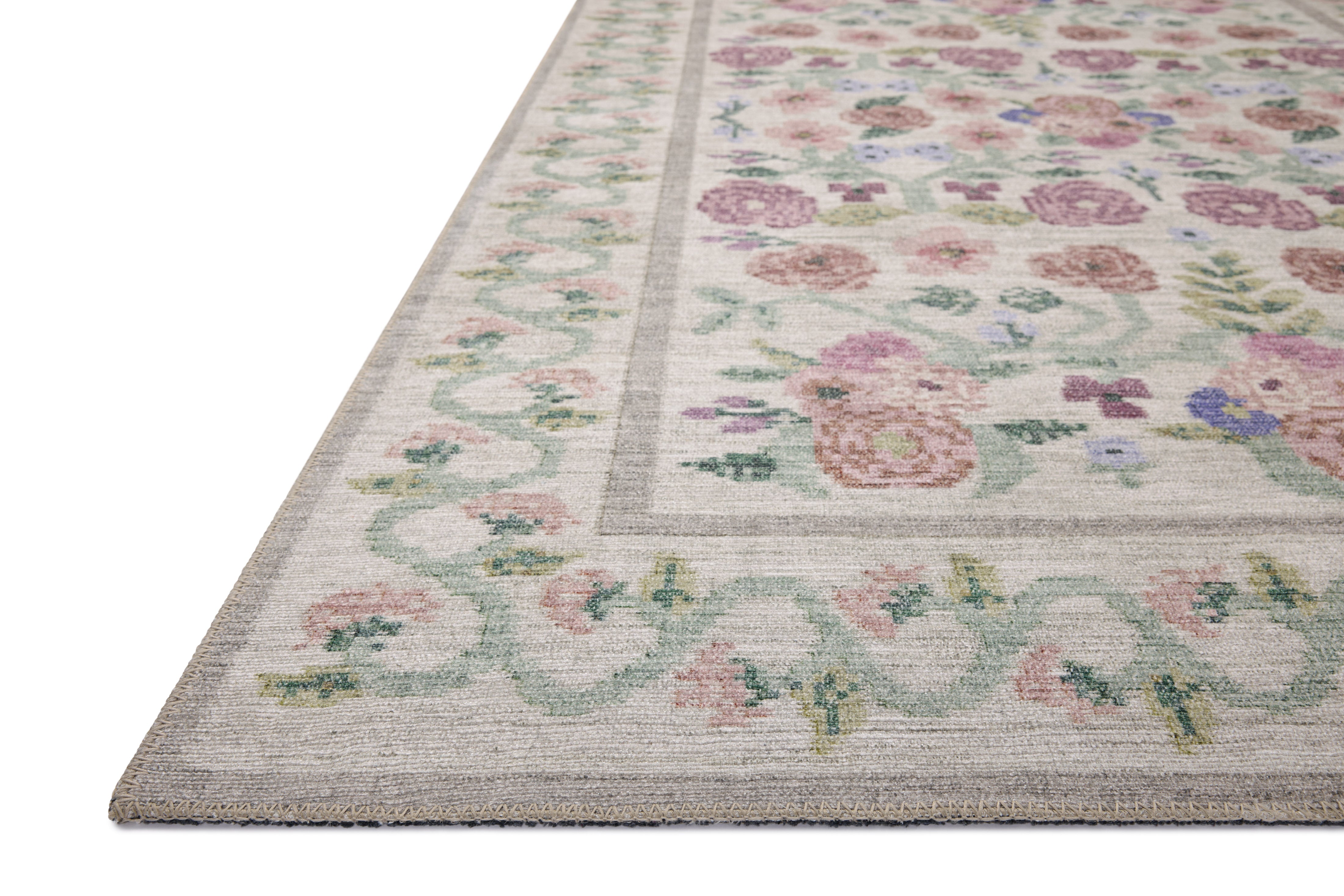 Rifle Paper Co. x Loloi Rosa Ivory Rug 0-RUGS-patterned Loloi