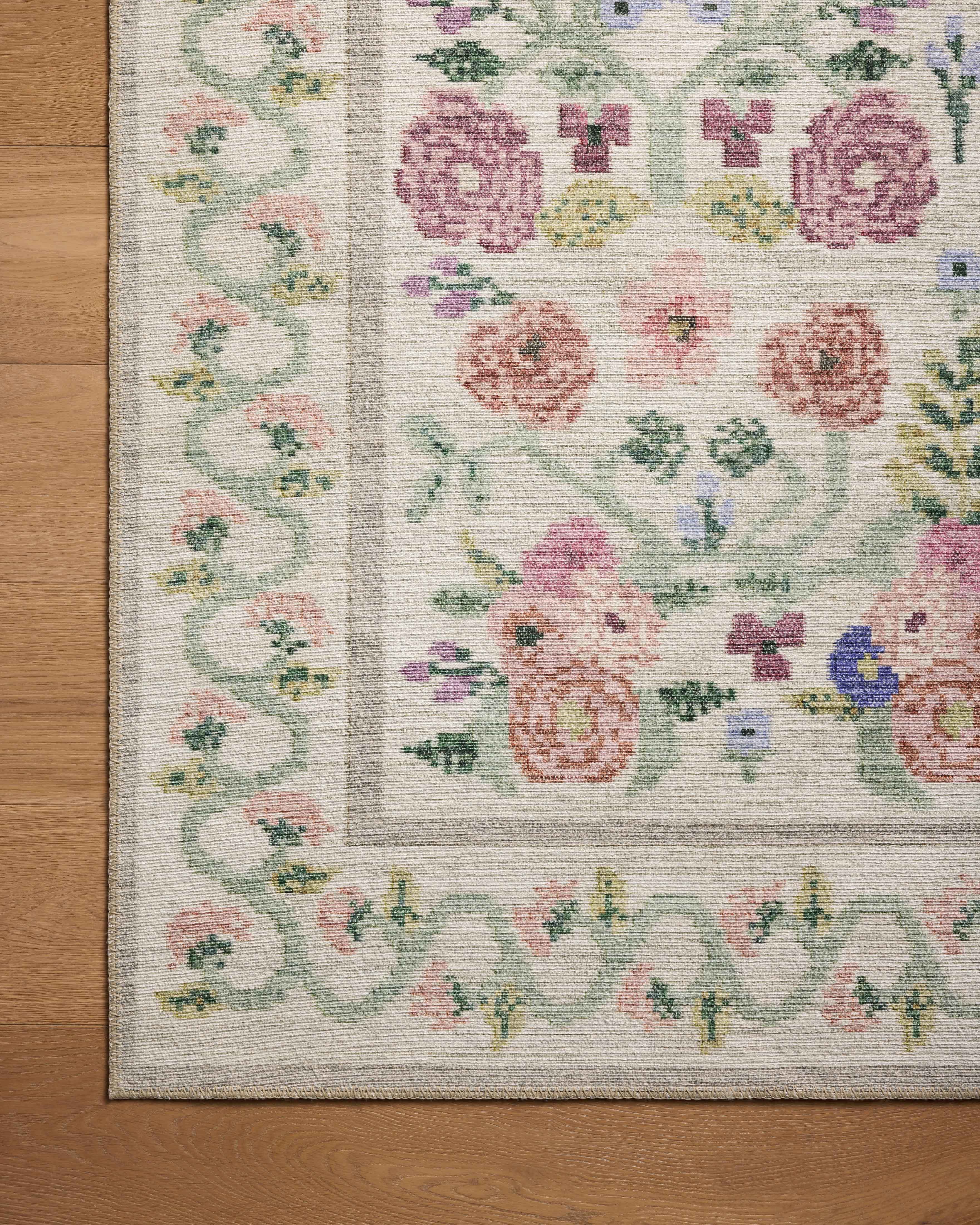 Rifle Paper Co. x Loloi Rosa Ivory Rug 0-RUGS-patterned Loloi