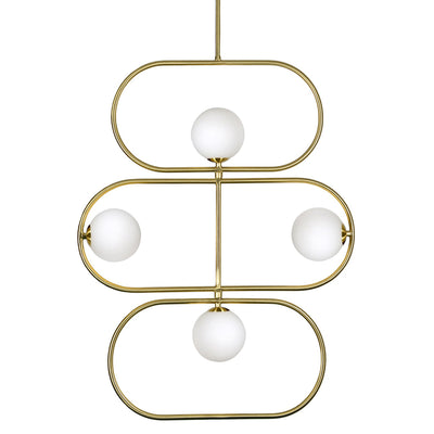 Roberto Brass & Glass Pendant Light - Rug & Weave
