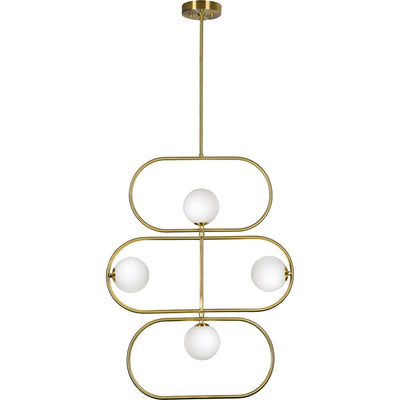 Roberto Brass & Glass Pendant Light - Rug & Weave