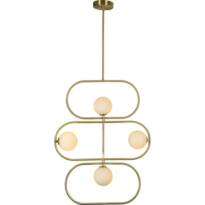 Roberto Brass & Glass Pendant Light - Rug & Weave