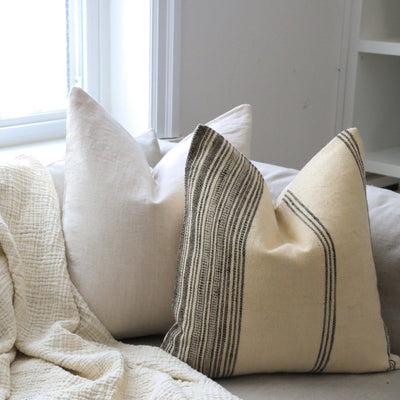 Rug & Weave made Oatmeal Linen Pillow Cover