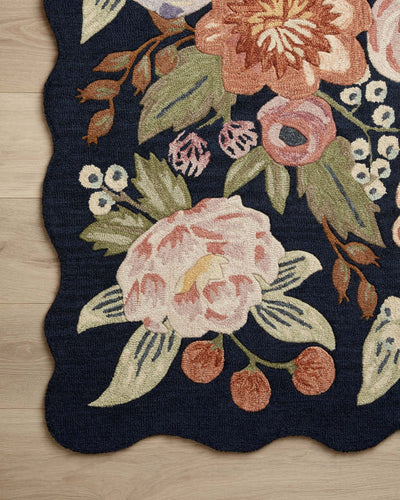 Rifle Paper Co. x Loloi Silhouette Navy Rug