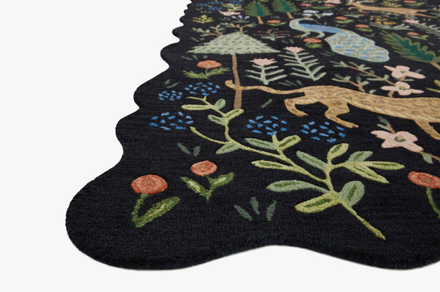 Rifle Paper Co. x Loloi Silhouette Black Rug 0-RUGS - wool Loloi