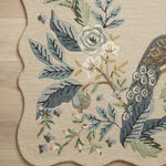 Rifle Paper Co. x Loloi Silhouette Blue Rug 0-RUGS - wool Loloi