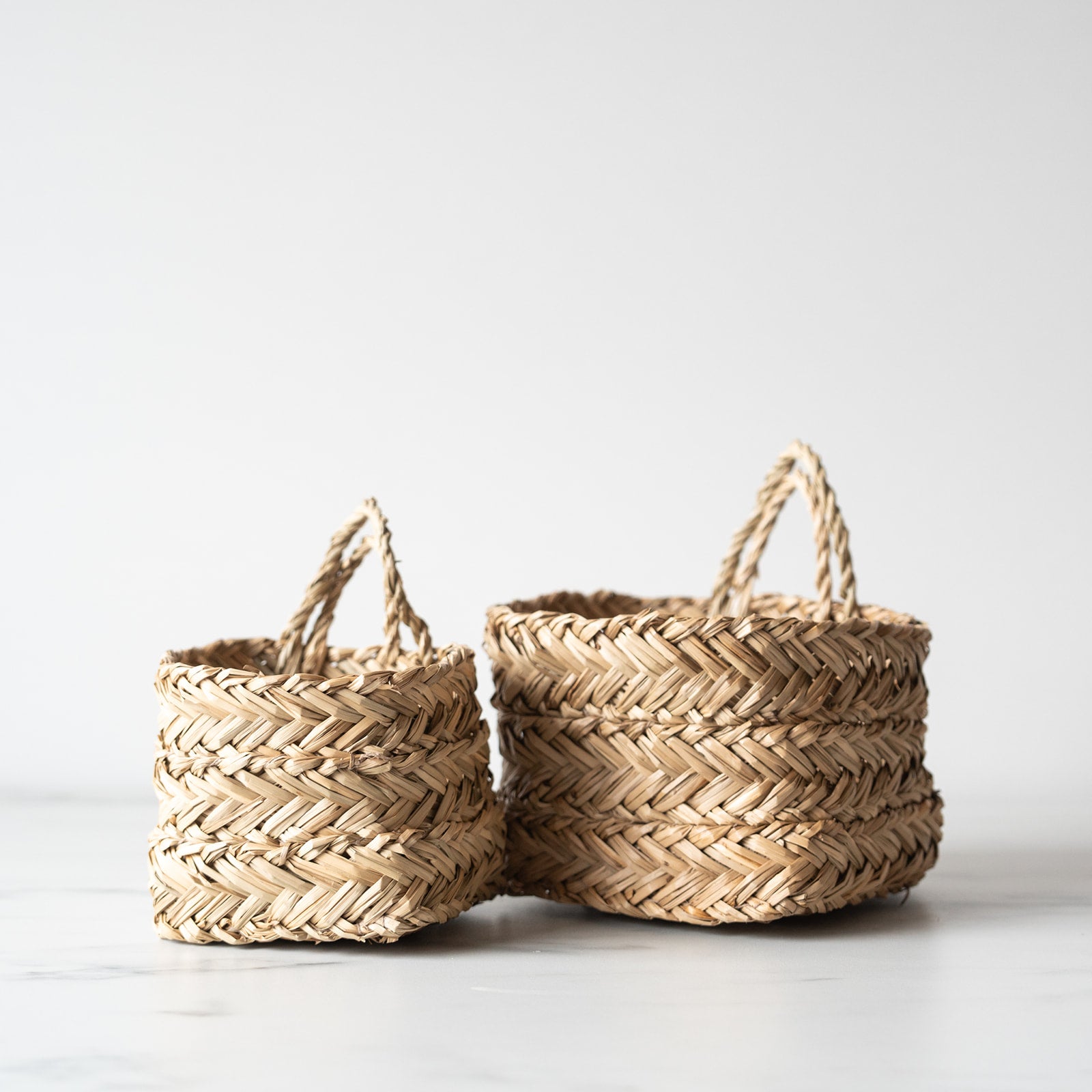 Seagrass Hanging Basket Set