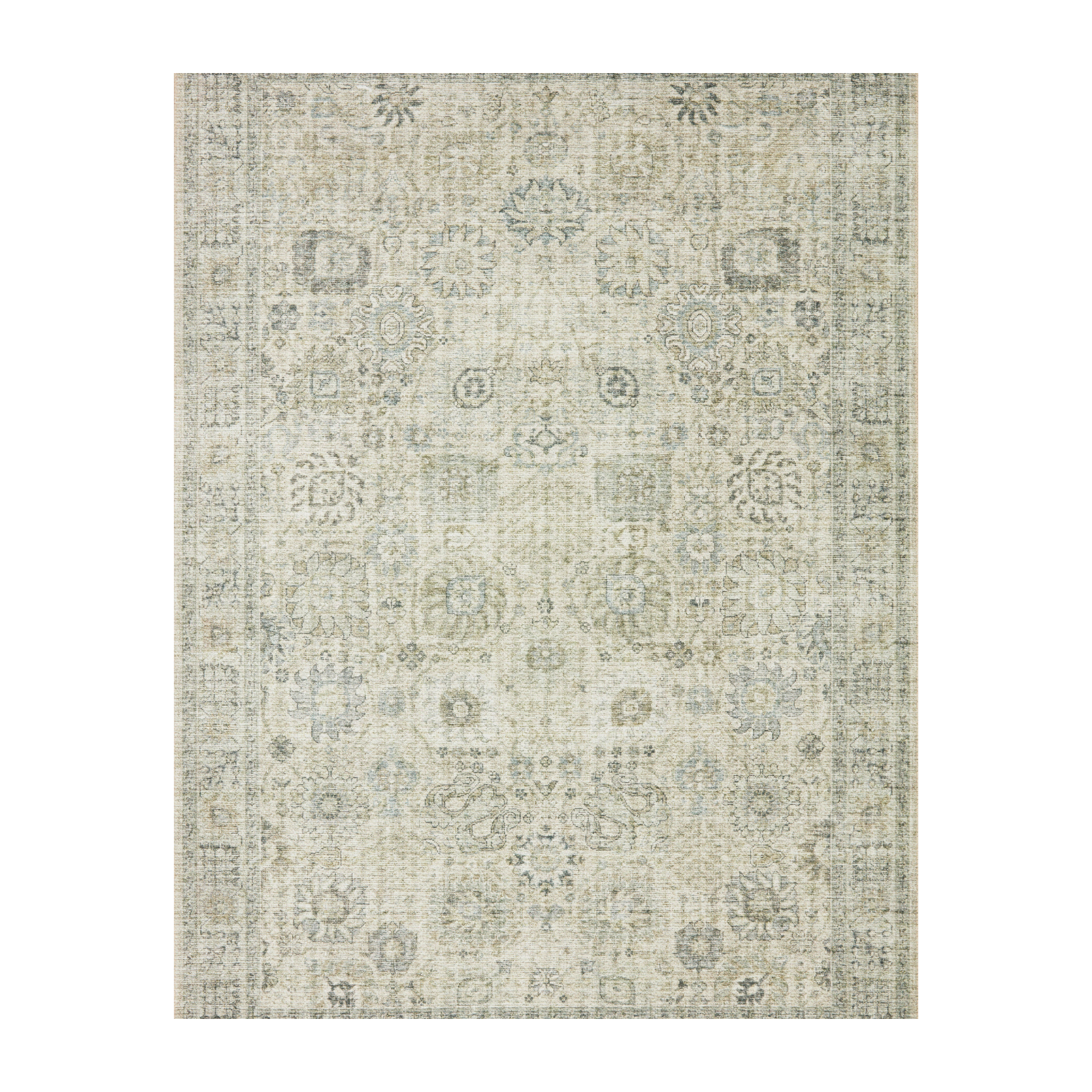 Loloi Skye Natural / Sage Rug 2-RUGS - patterned Loloi 18" x 18" sample