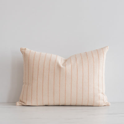 Terracotta Thai Woven Stripes Pillow Cover - Rug & Weave