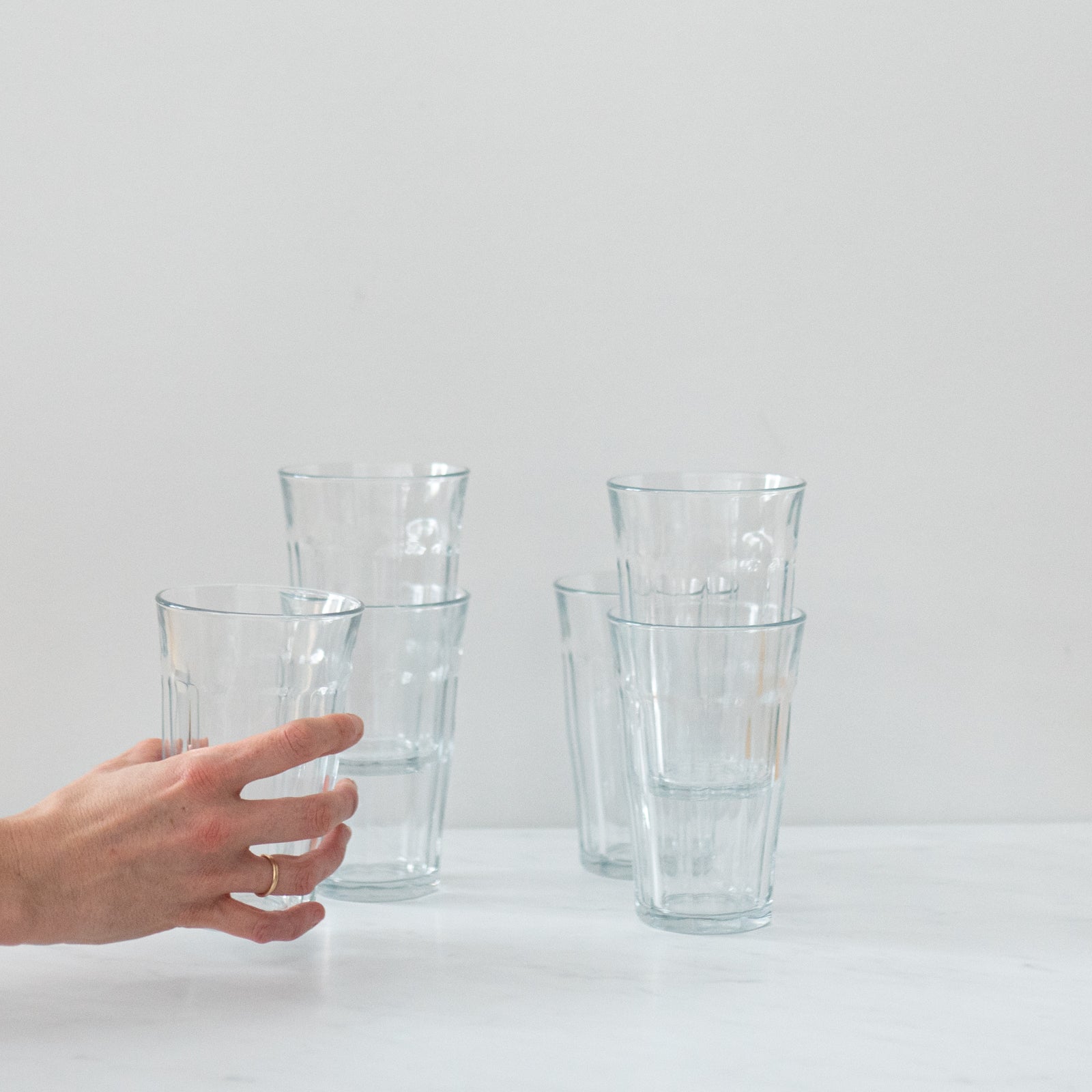 Tall Picardie Glass Tumbler glass tumbler Inter Continental Mercantile
