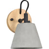 Terrence Concrete & Wood Wall Sconce - Rug & Weave