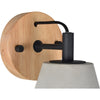 Terrence Concrete & Wood Wall Sconce - Rug & Weave