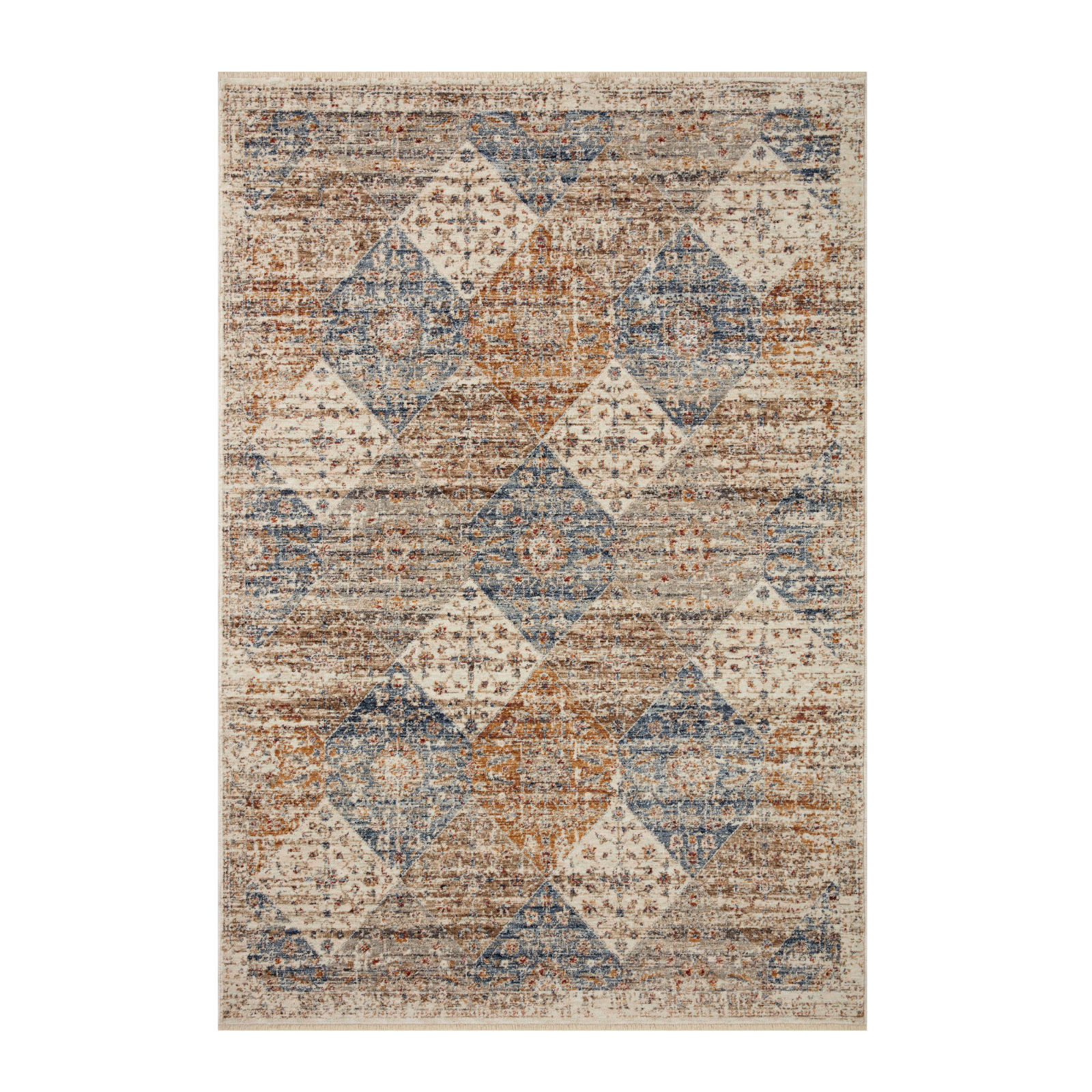 Loloi Sorrento Ivory / Multi 2-RUGS-patterned Loloi 18" x 18" SAMPLE