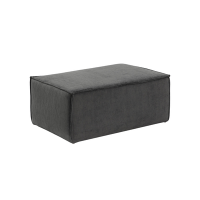 Carly Ottoman - Large - Navarro Pewter - Rug & Weave