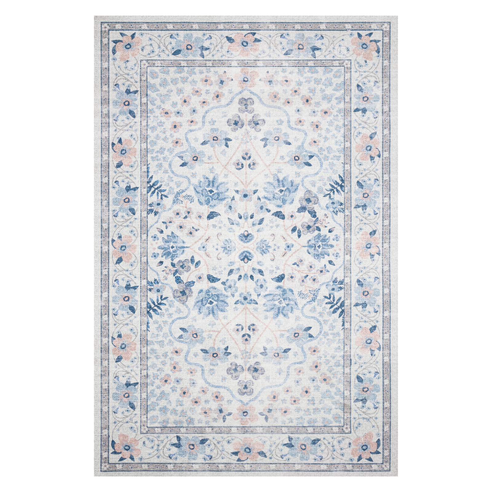 Rifle Paper Co. x Loloi Palais Snow / Sky Rug 2-patterned rugs Loloi 18" x 18" sample