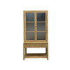 Rosemary Reclaimed Wood Glass Cabinet