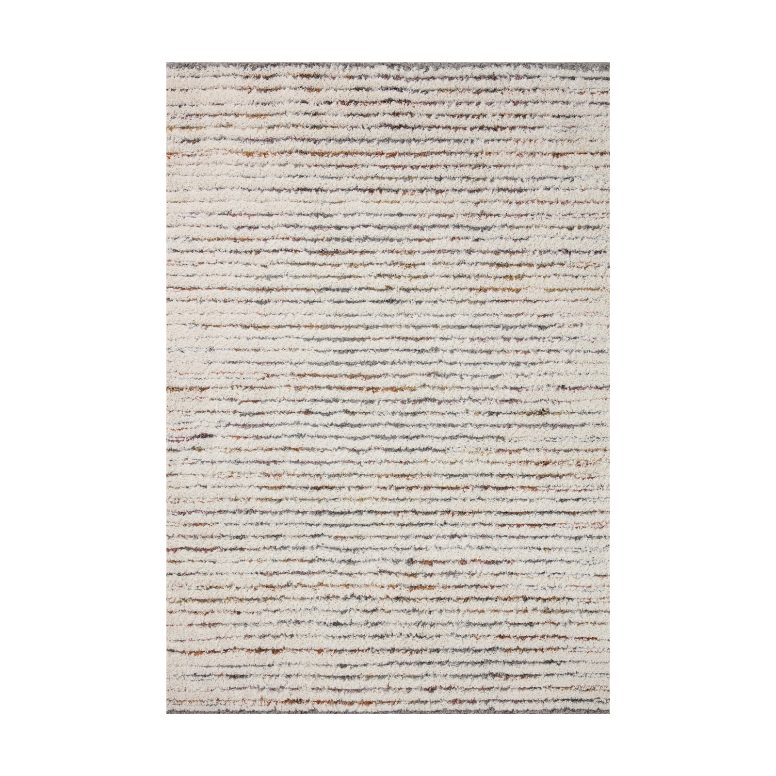 Loloi Levitt Shag Ivory / Multi Rug 0-RUGS-patterned Loloi 18" x 18" Sample