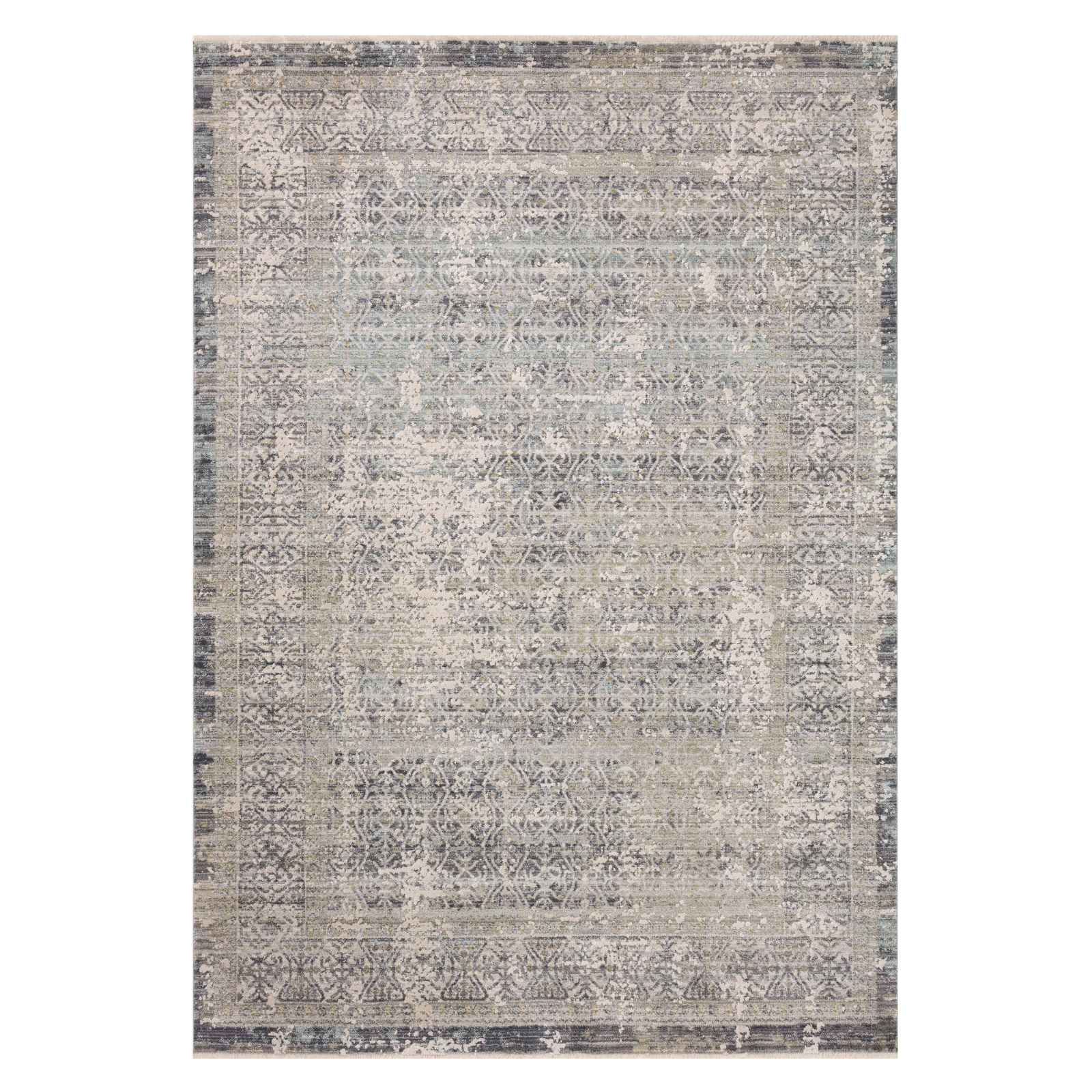 Amber Lewis x Loloi Alie Sky / Stone 0-patterned rugs Loloi 18" x 18" Sample
