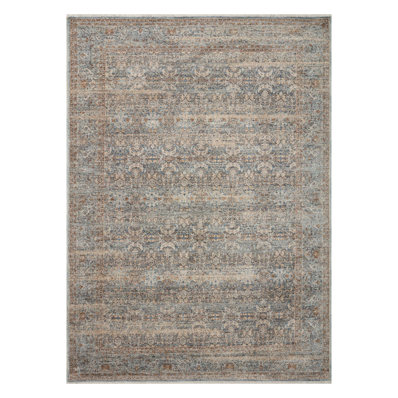 Angela Rose x Loloi Blake Ocean/ Mocha Rug 0-RUGS Loloi 18" x 18" (SAMPLE)
