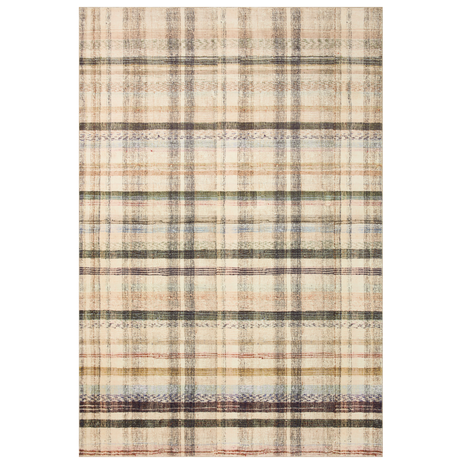 Chris Loves Julia x Loloi Humphrey Ivory / Multi Rug 0-RUGS Loloi 18" x 18" (SAMPLE)
