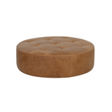 Nila Leather Ottoman - Rug & Weave