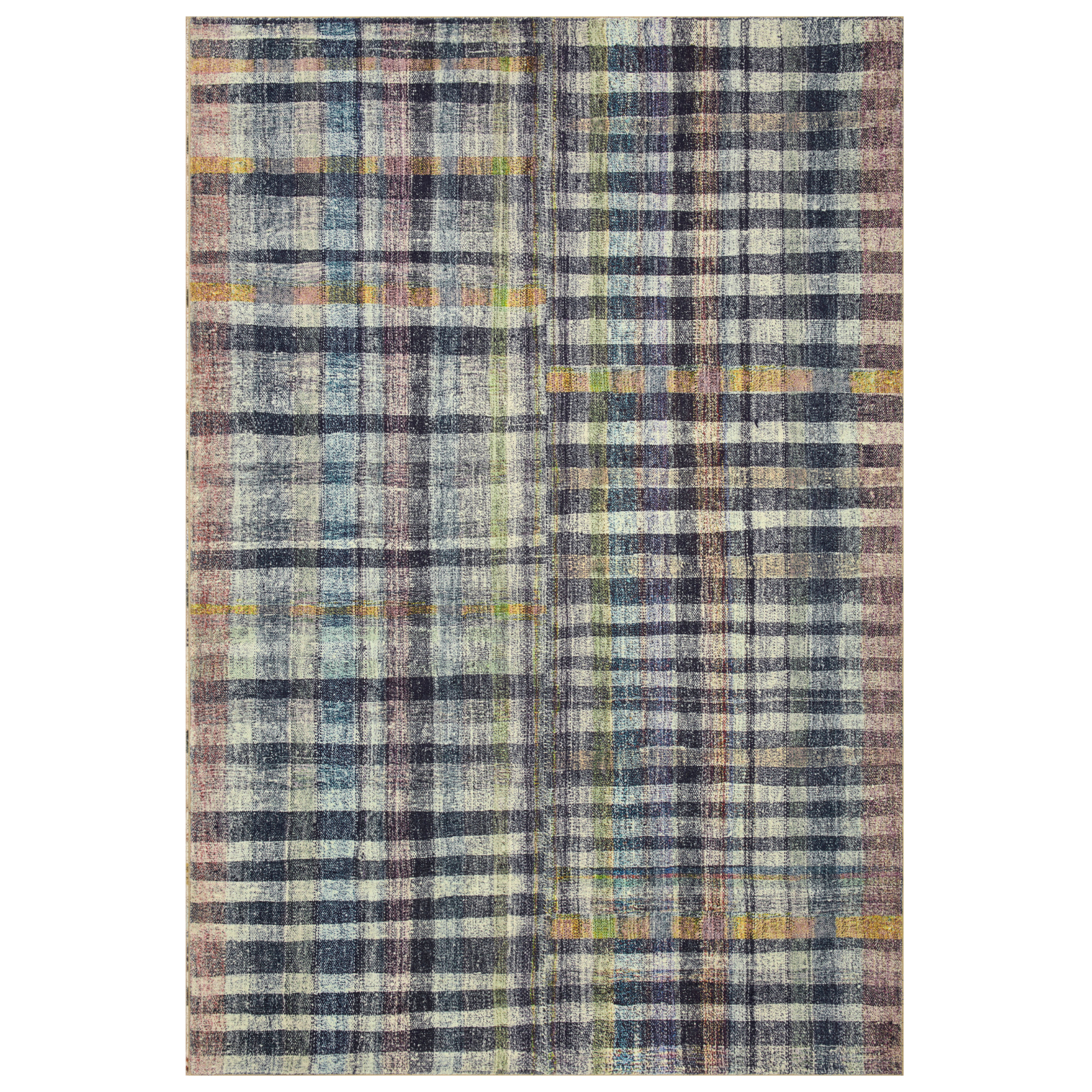 Chris Loves Julia X Loloi Humphrey Plum/ Multi Rug 0-RUGS Loloi 18" x 18" (SAMPLE)