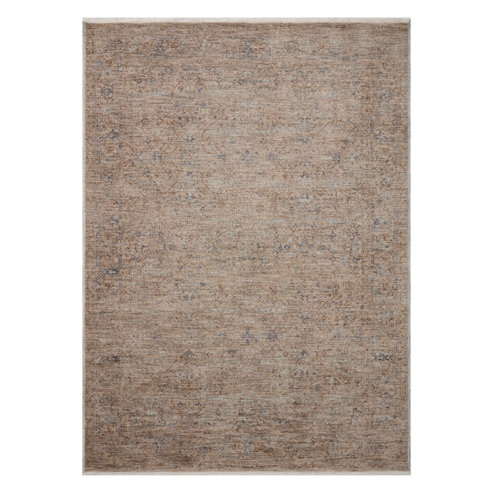 Angela Rose x Loloi Blake Taupe/ Blue Rug 0-RUGS Loloi 18" x 18" (SAMPLE)