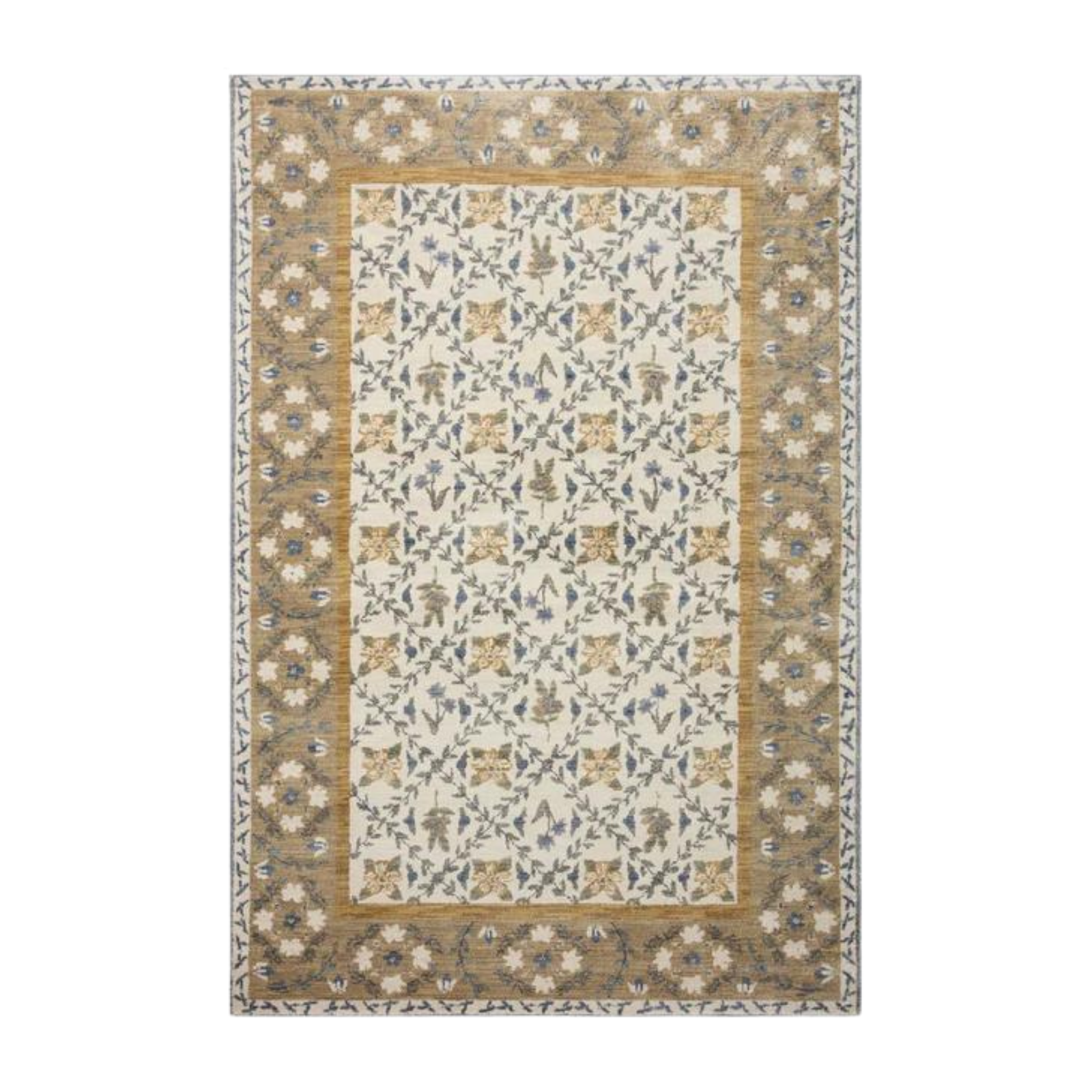 Rifle Paper Co. X Loloi/ Fiore Belvedere Gold Rug - Rug & Weave