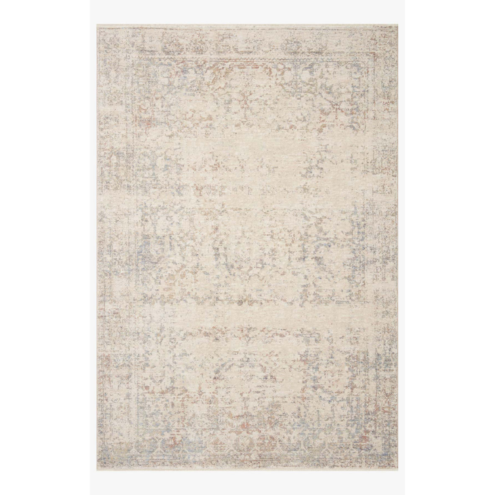 Loloi Carlisle Ivory / Multi Rug RUGS - vintage inspired Loloi 18" x 18" sample