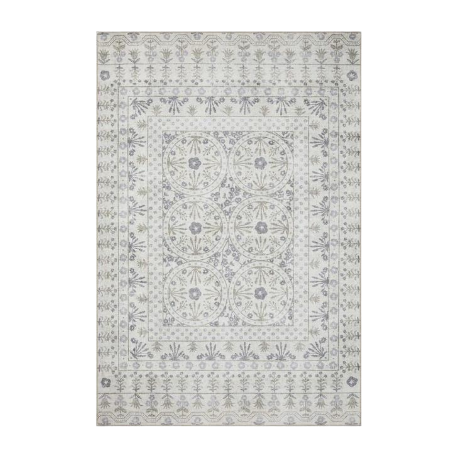 Rifle Paper Co. X Loloi/ Maison Rosette Ivory Rug 3 - RUGS - patterned Loloi 18" x 18" SAMPLE