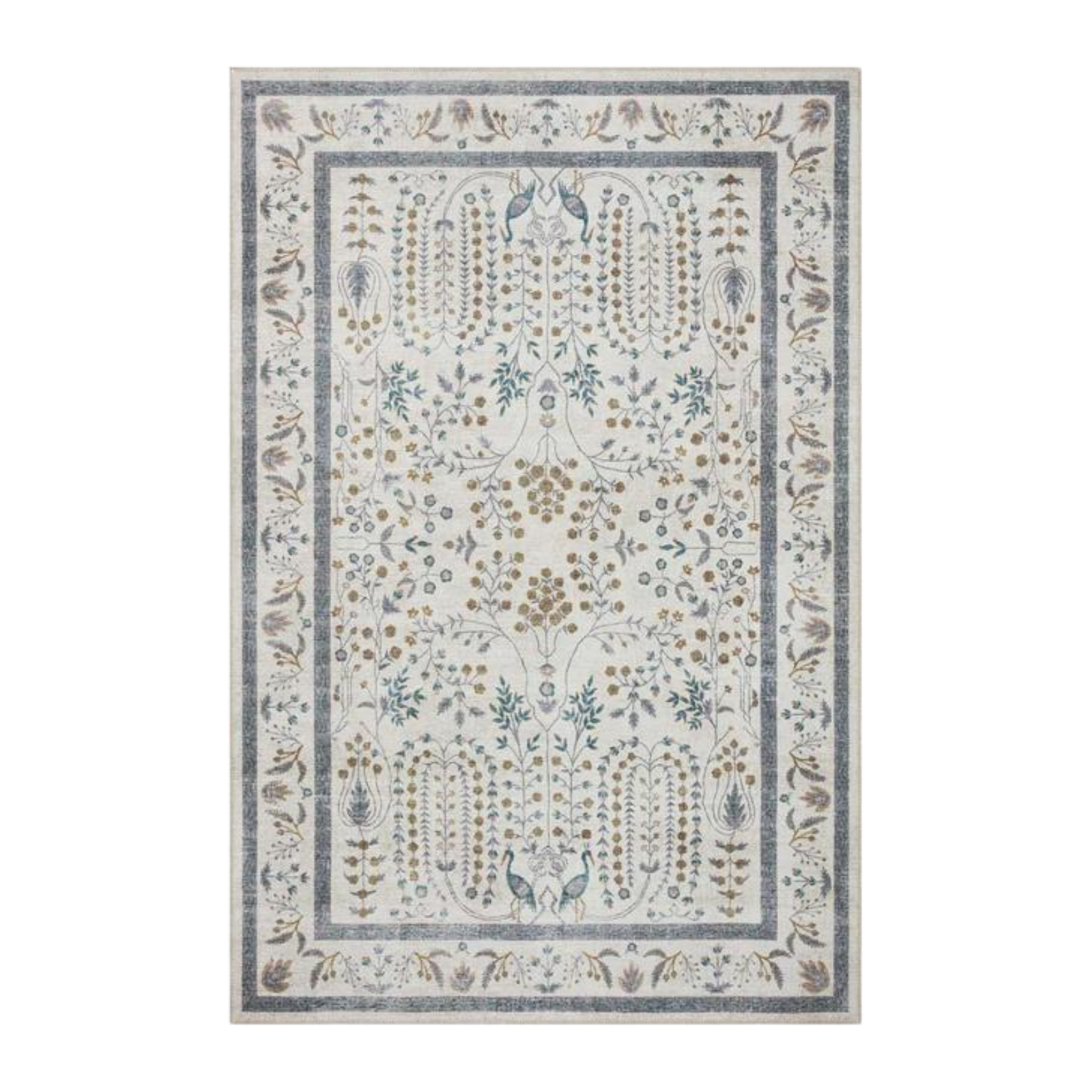Rifle Paper Co. X Loloi Maison Wisteria Cream Rug 3 - RUGS - patterned Loloi 18" x 18" SAMPLE