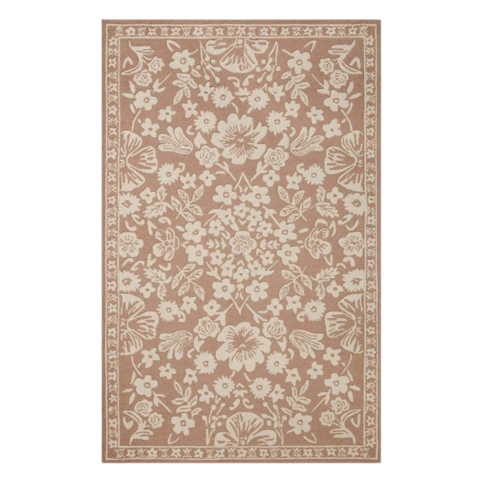 Rifle Paper Co. X Loloi/ Arboretum Rose Garden Rust Rug 3 - RUGS - patterned Loloi