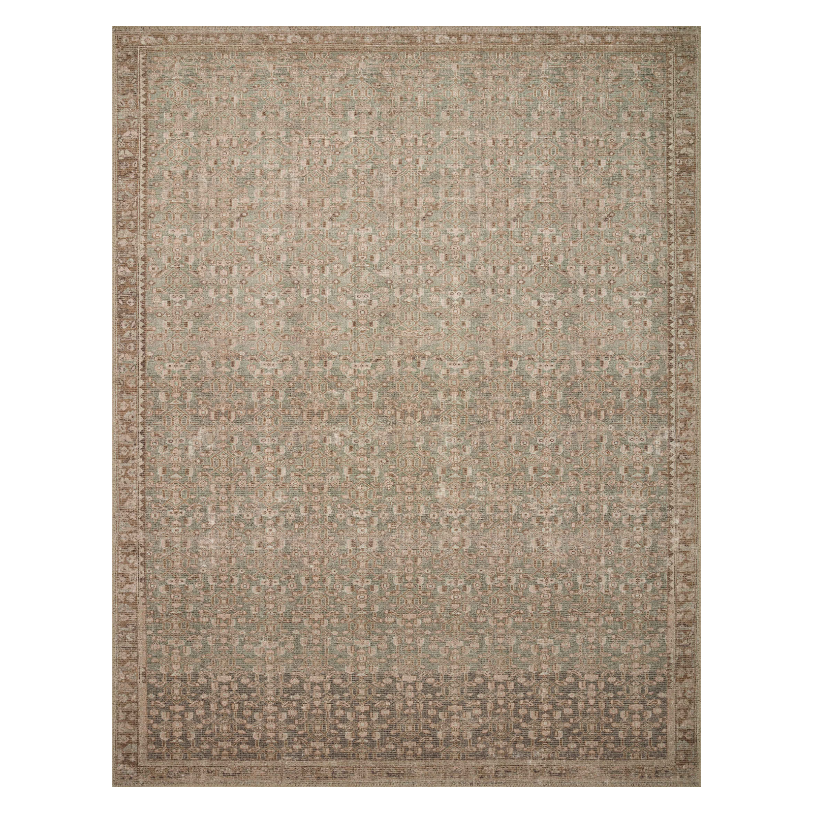 Angela Rose x Loloi Aubrey Sage/ Bark Rug 0-RUGS Loloi 18" x 18" (SAMPLE)