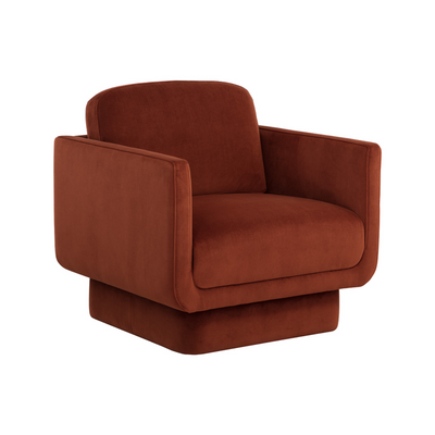 Evelyn Lounge Chair - Meg Rust - Rug & Weave