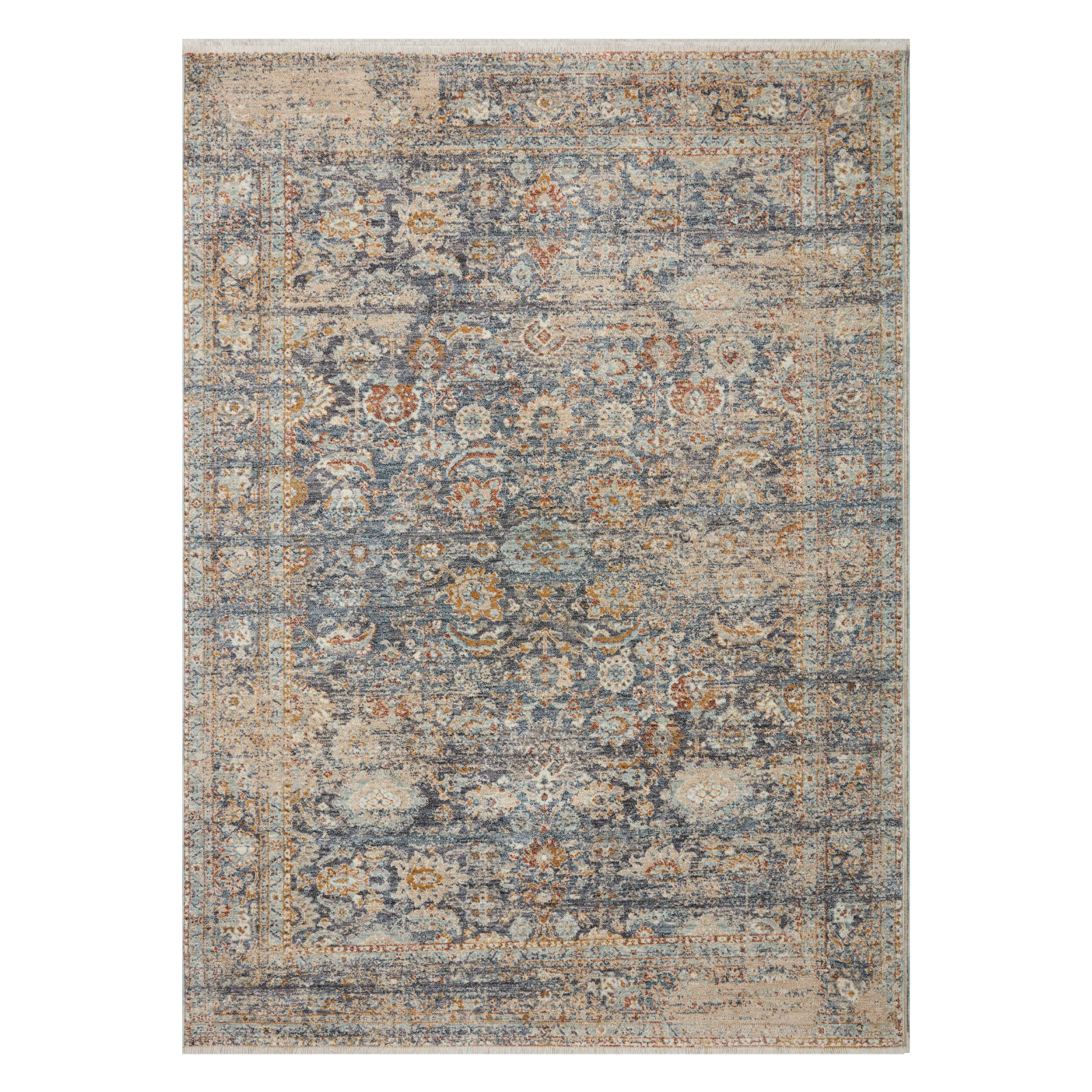 Angela Rose x Loloi Blake Navy/ Multi Rug 0-RUGS Loloi 18" x 18" (SAMPLE)