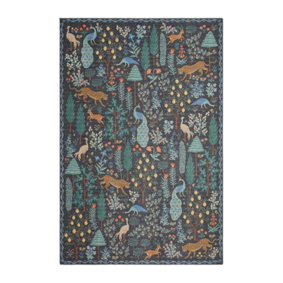 Rifle Paper Co. X Loloi/ Menagerie Forest Black Rug - Rug & Weave