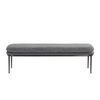 Koffman Bench - Chacha Grey / Antonio Charcoal - Rug & Weave