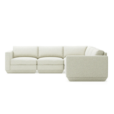 Gus* Modern Podium 5 Piece Sectional - Rug & Weave