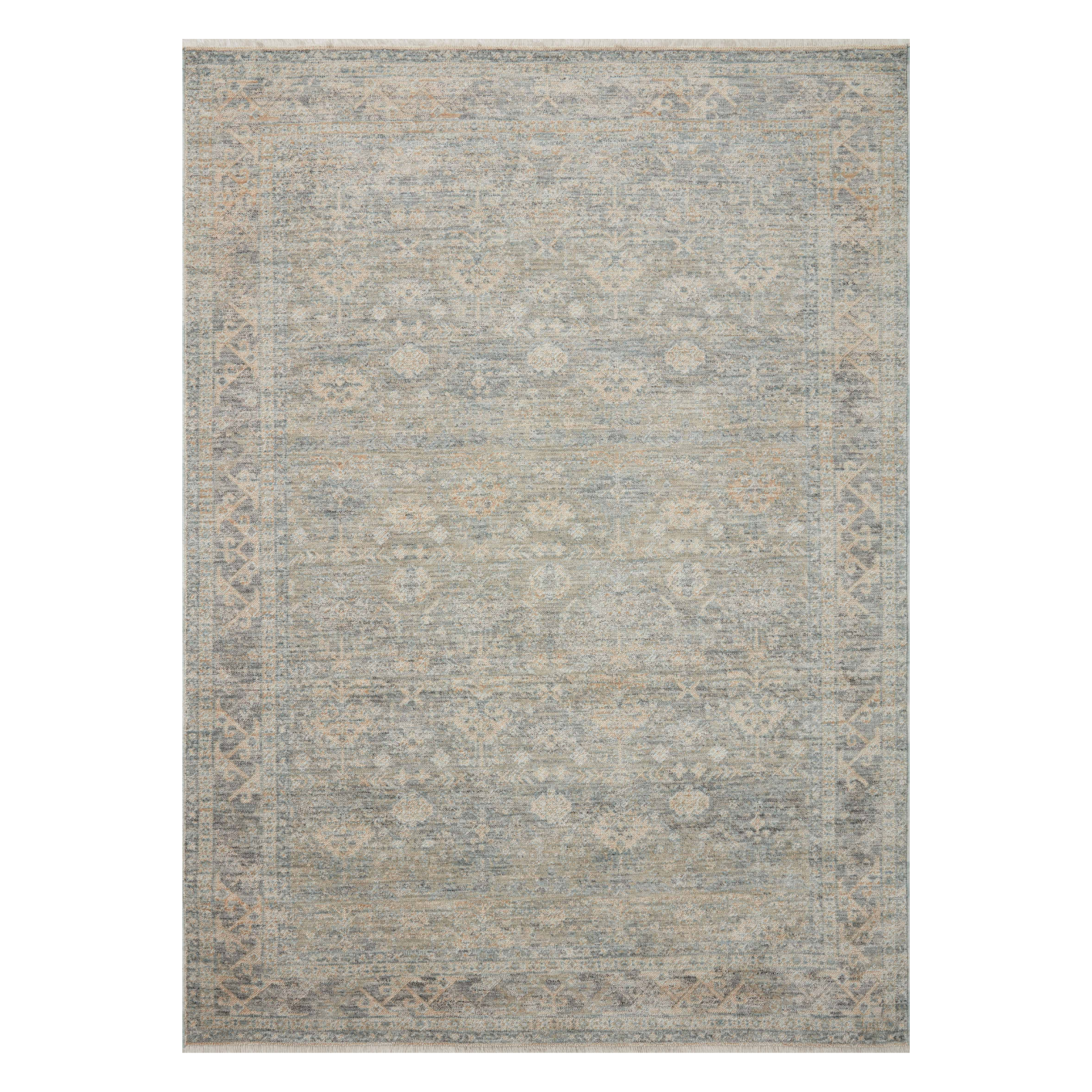 Angela Rose x Loloi Blake Sky/ Beige Rug 0-RUGS Loloi 18" x 18" (SAMPLE)