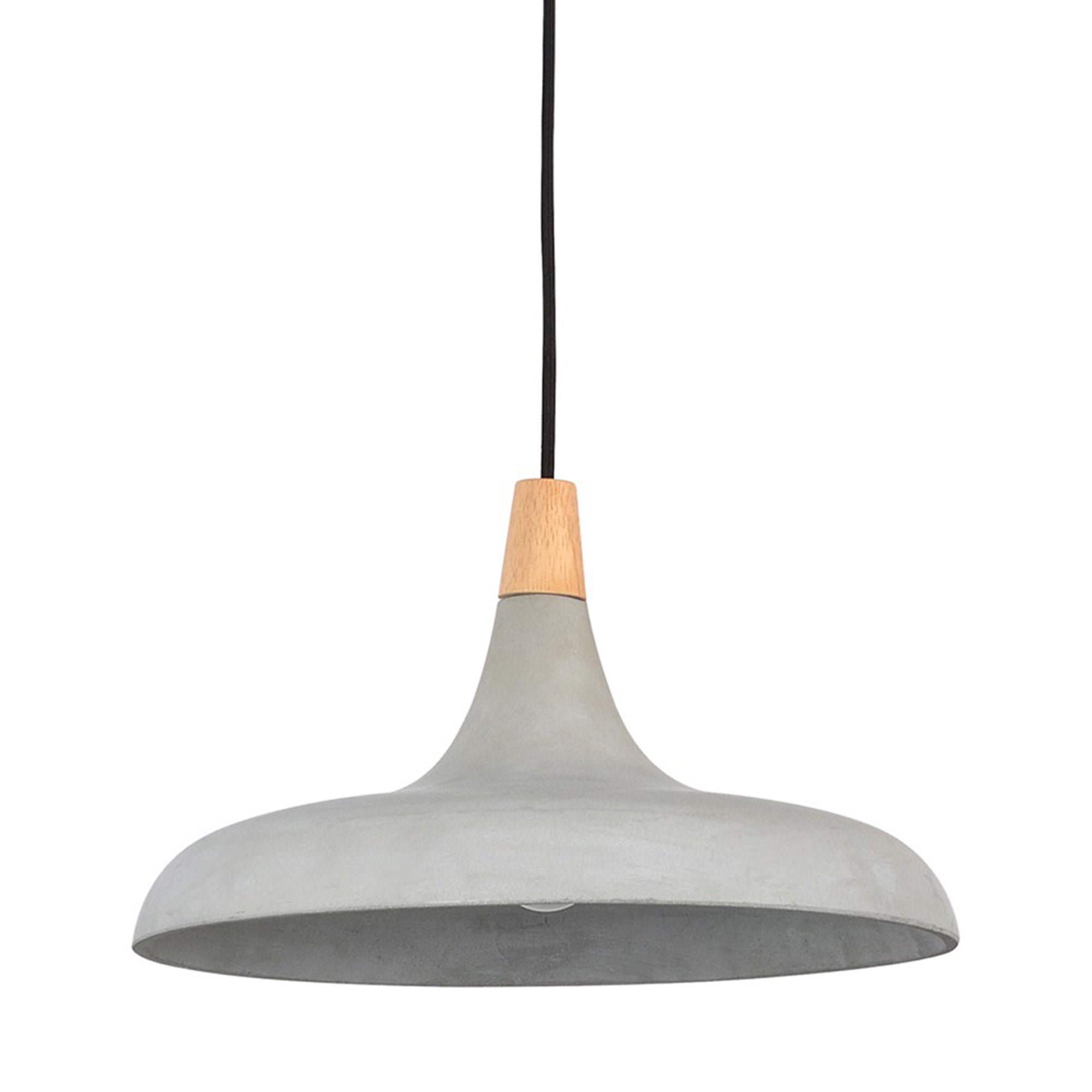 Violet Wood & Concrete Pendant Light - Rug & Weave