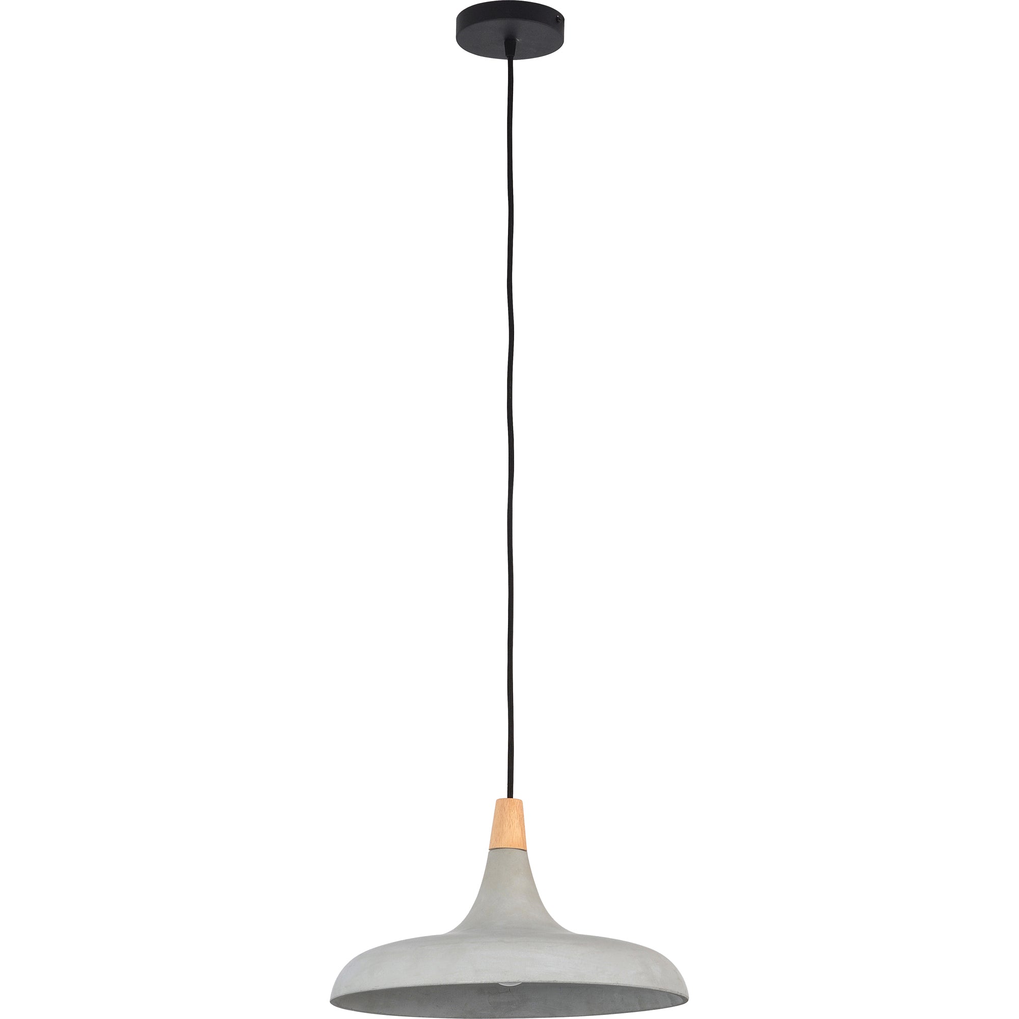 Violet Wood & Concrete Pendant Light - Rug & Weave