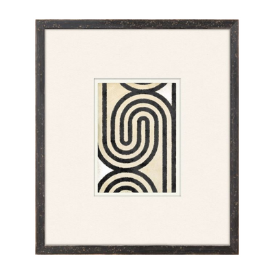 "Geometric Pattern XVII" Framed Art Print - Rug & Weave