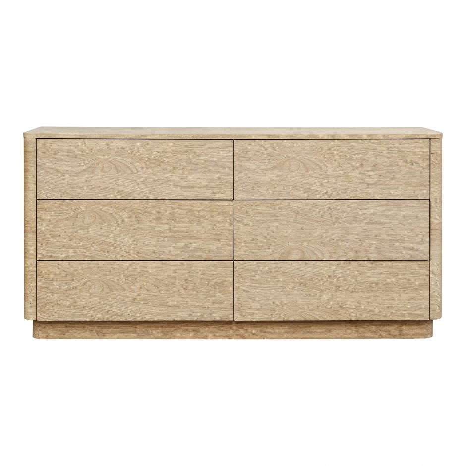 Curve Dresser 16 - FURNITURE - dresser Moe's Furniture Oak
