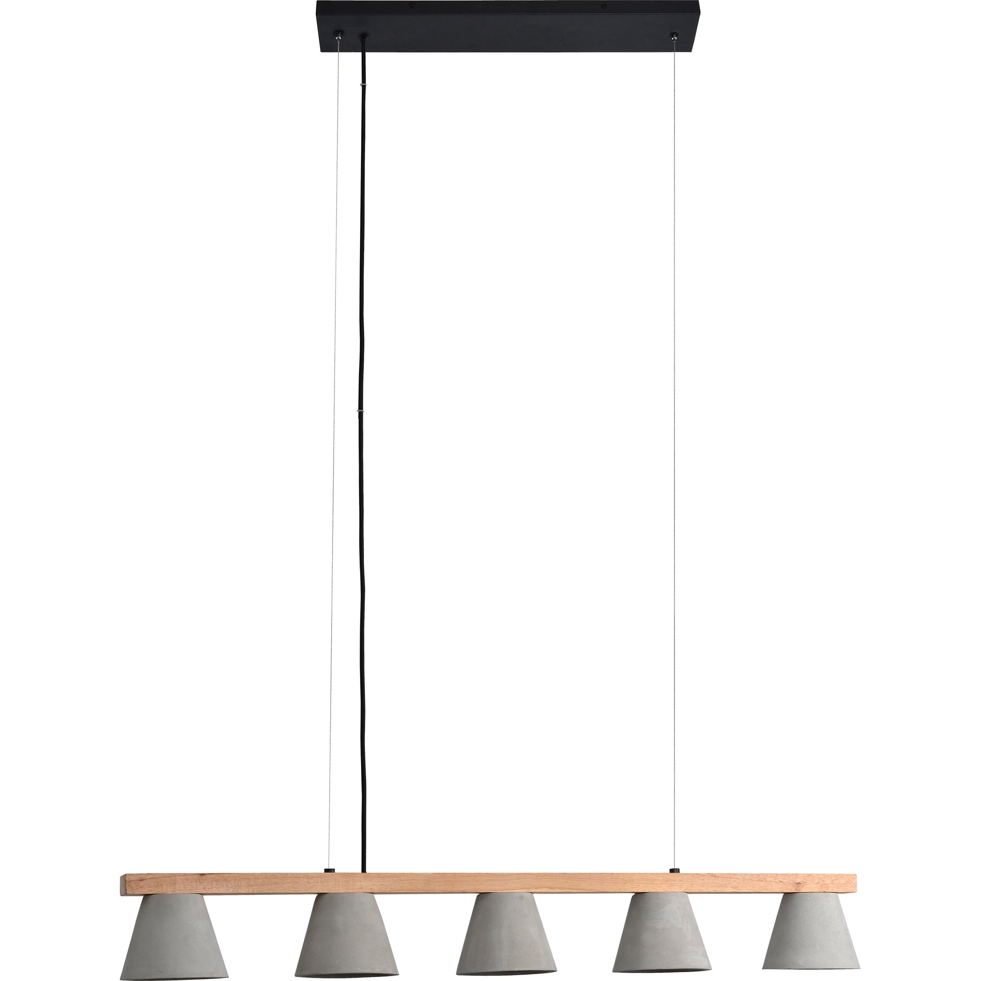 Blaine Wood & Concrete Pendant Light - Rug & Weave