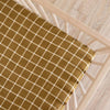 Golden Check Crib Sheet - Rug & Weave
