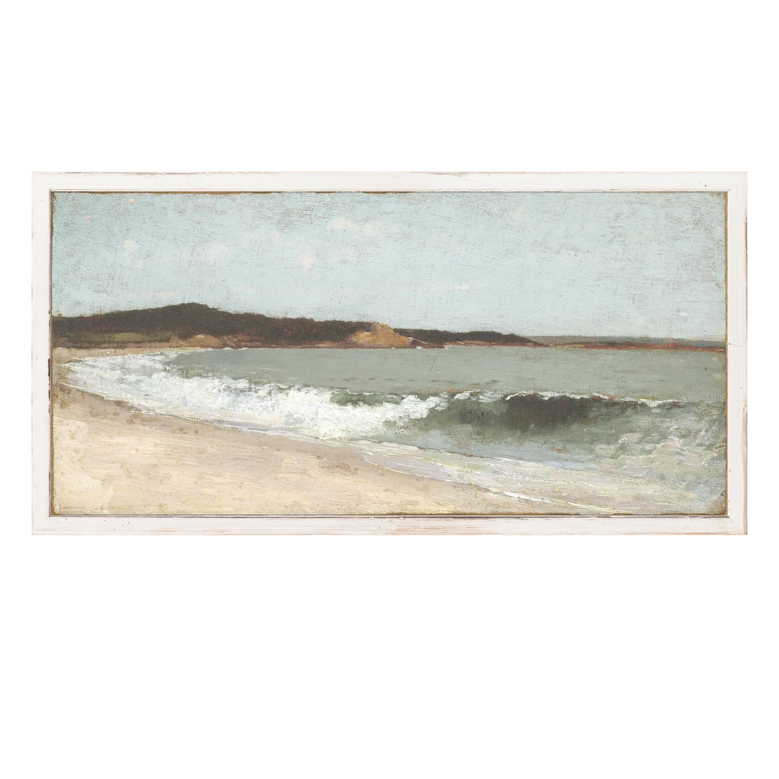 "Beachside Waves Petite Scape" Framed Art Print - Rug & Weave