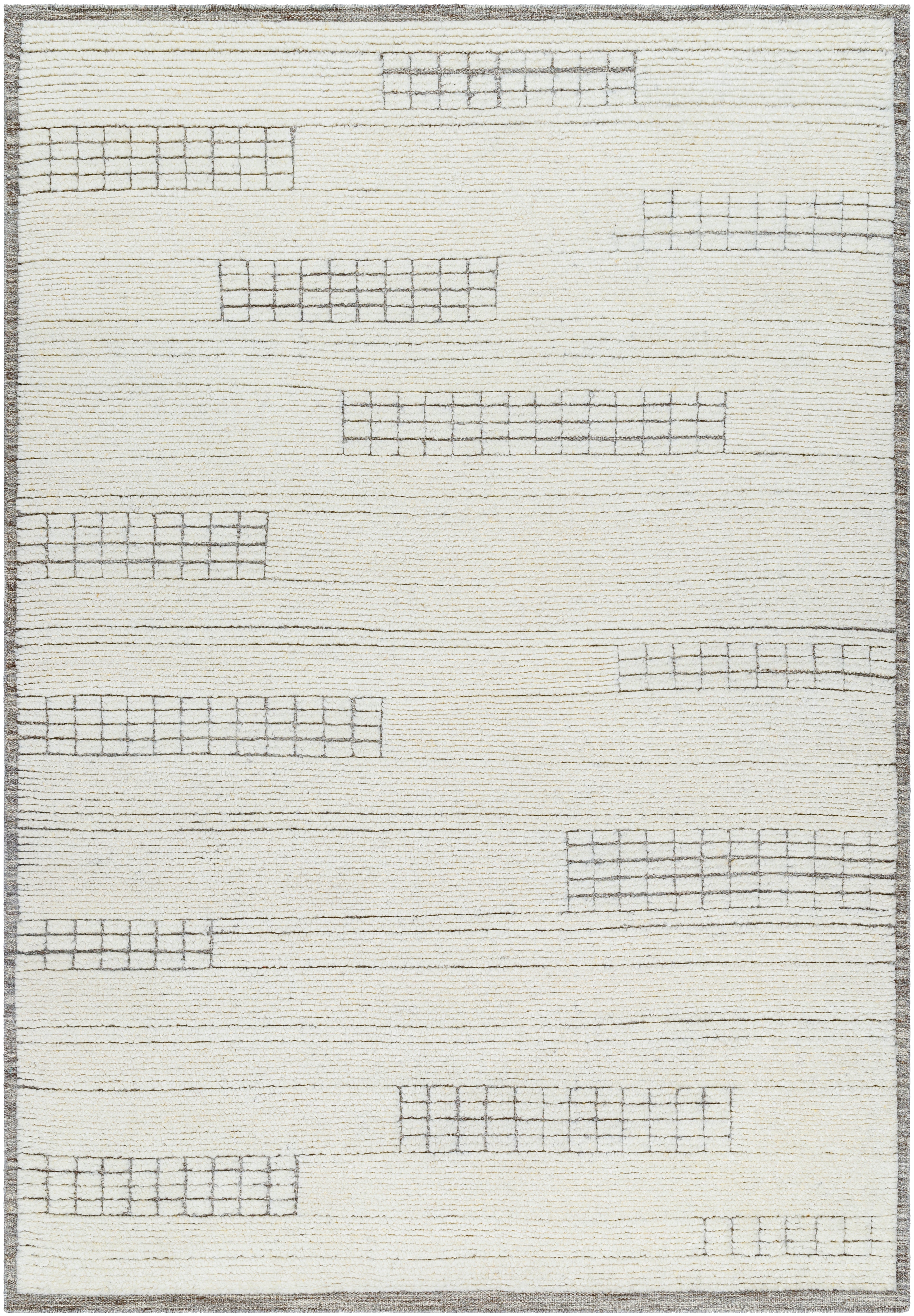 Becki Owens Davey Cream / Charcoal Rug 0-RUGS - wool Surya