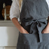 RUG & WEAVE made - Charcoal Linen Apron - Rug & Weave